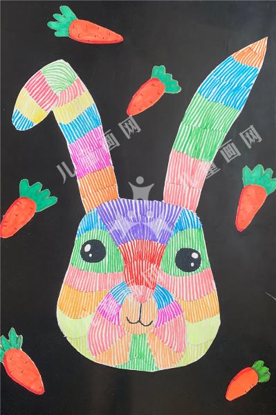 五彩兔子
