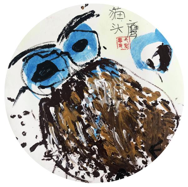 蓝眼猫头鹰